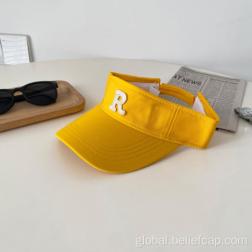 Visor Cap Washed Visor Cap With Applique Embroidery Supplier